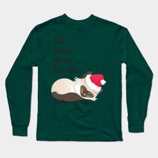 Christmas Kitty Goal Dark Long Sleeve T-Shirt